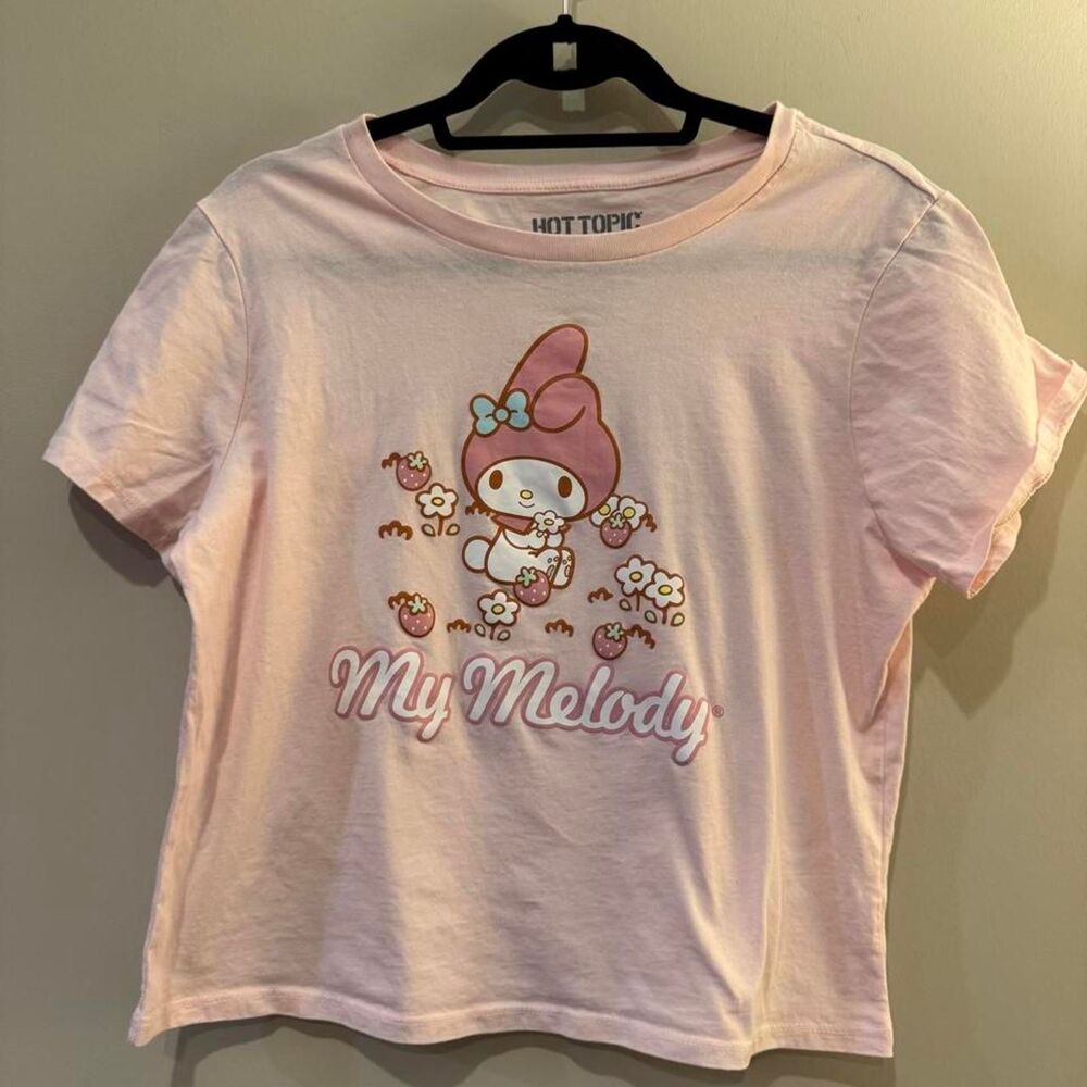 Sanrio My Melody Women's Pink T-shirt Top by Hot-topic XL